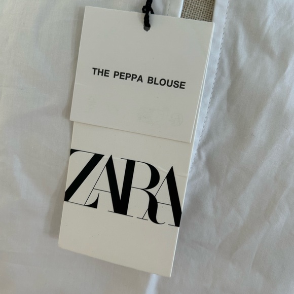 Zara Elegant White Blouse - Picture 4 of 5